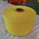 پیلے رنگ کی ری سائیکل شدہ روئی کا مرکب سوت